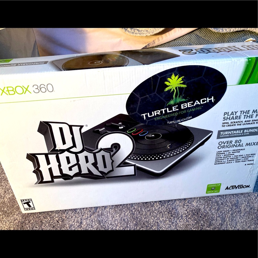 DJ Hero 2 Game and turntable